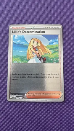 Lillie's Determination Reverse Holo 119/132 - Mega Evolution - Pokemon - NM - Image 1