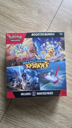 Pokemon TCG Surging Sparks Booster Bundle Box Factory Sealed! 6 Packs! - Image 1