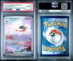 2023 POKEMON MEW EN-151 SPECIAL ILLUSTRATION RARE #199 CHARIZARD EX PSA 10 - Image 3