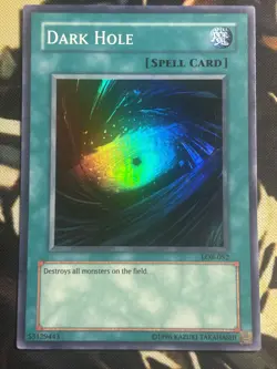 Yugioh: Dark Hole - LOB-052 - Super Rare - Unlimited - LP - Image 1