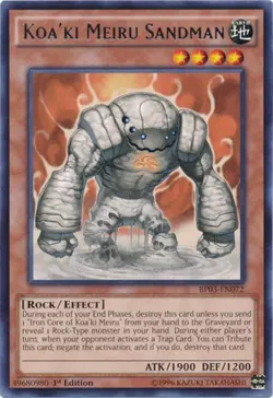 Yugioh! MP Koa'ki Meiru Sandman - BP03-EN072 - Rare - 1st Edition Moderately Pla - Image 1