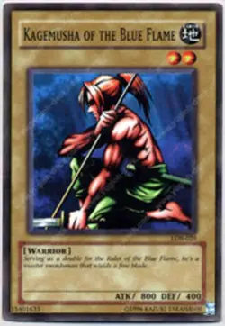 Yugioh! MP Kagemusha of the Blue Flame - LOB-028 - Common - 1st Edition Moderate - Image 1
