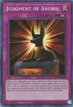 Yugioh! MP Judgment of Anubis - DCR-EN105 - Secret Rare - Unlimited 25th Anniver - Image 1