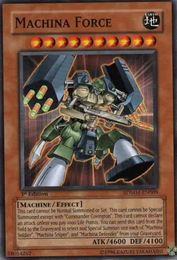 Yugioh! MP Machina Force - SDMM-EN009 - Common - 1st Edition Moderately Played, - Image 1
