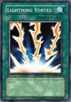 Yugioh! MP Lightning Vortex - SDRL-EN029 - Common - 1st Edition Moderately Playe - Image 1
