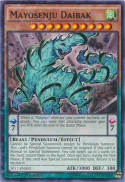 Yugioh! MP Mayosenju Daibak - SP17-EN003 - Starfoil Rare - 1st Edition Moderatel - Image 1