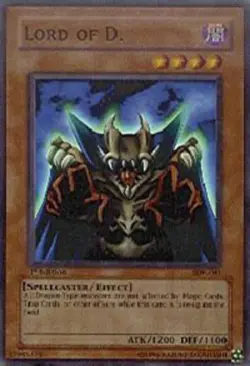 Yugioh! MP Lord of D. - SDK-041 - Super Rare - Unlimited Edition Moderately Play - Image 1