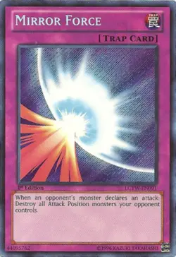 Yugioh! MP Mirror Force - LCYW-EN091 - Secret Rare - 1st Edition Moderately Play - Image 1