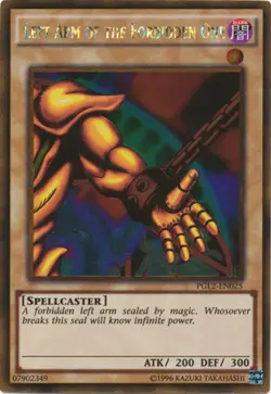 Yugioh! MP Left Arm of the Forbidden One - PGL2-EN025 - Gold Rare - Unlimited Ed - Image 1