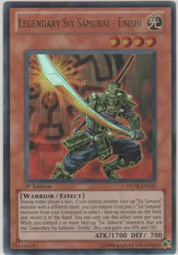 Yugioh! MP Legendary Six Samurai - Enishi - STOR-EN021 - Ultra Rare - Unlimited - Image 1