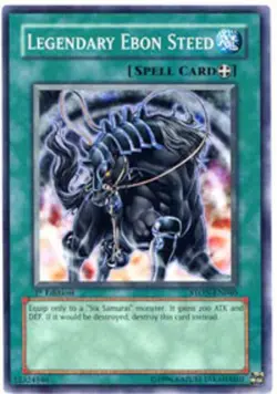 Yugioh! MP Legendary Ebon Steed - STON-EN040 - Common - 1st Edition Moderately P - Image 1
