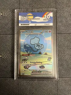 Pokemon TCG Bubble Mew EX Paldean Fates Sir Ace 10 Gem Mint Card 232/091 - Image 1