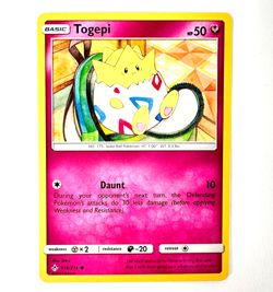 Togepi 136/214 Non-Holo Cute Egg Pink Fairy Pokemon Card 2019 NM - Image 1