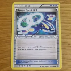 KYOGRE SPIRIT LINK 132/160 POKEMON CARD (PRIMAL CLASH SET) - Image 2