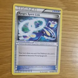 KYOGRE SPIRIT LINK 132/160 POKEMON CARD (PRIMAL CLASH SET) - Image 3