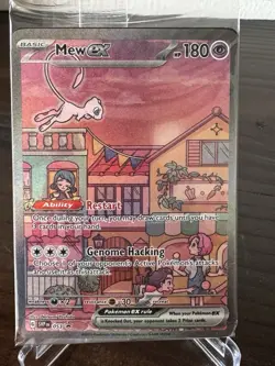 Pokemon 2023 SV 151 TCG Mew EX Black Star Promo Holo Card SVP en 053 Nm+ Sealed - Image 1