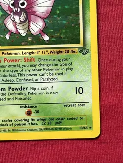Venomoth 13/64 Holo Shiny Card Excellent Condition Pokemon (T89) - Image 5