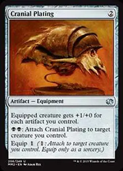 Cranial Plating FOIL Modern Masters 2015 PLD Artifact Uncommon CARD ABUGames - Image 1