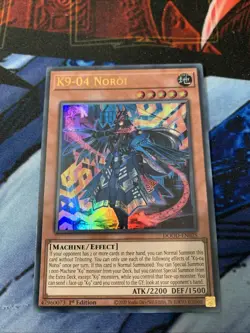K9-04 Noroi DOOD-JP025 Ultra Rare Yu-Gi-Oh Card English 1st Edition NM - Image 1