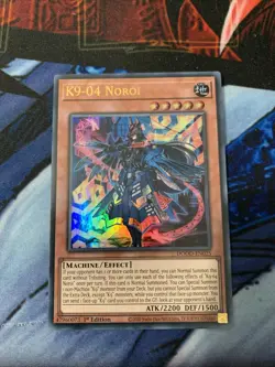 K9-04 Noroi DOOD-JP025 Ultra Rare Yu-Gi-Oh Card English 1st Edition NM - Image 2