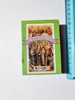 CARTE DA GIOCO CUORE ALLEGRE VITE DEI SANTI POKER ORIGINAL PLAYING CARD NEW - Image 1