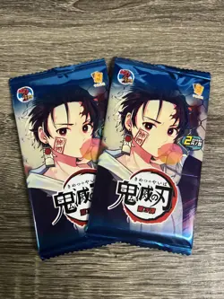 Demon Slayer Cards TCG 2 Pack Trading Card Anime Game Collector - Image 1