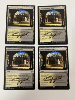4x Concealed Courtyard Kaladesh Regular Shadow Signed By The Artist - Image 1