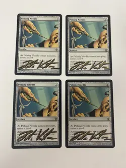Pithing Needle X4 Saviors of Kamigawa Shadow Signed By The Artist - Image 1
