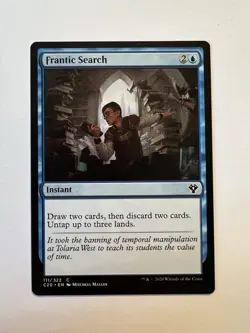 Frantic Search - MTG Commander 2020 - NM - Image 1