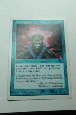 MTG Brainstorm x1- -Fifth Edition-Lightly Played - Image 1