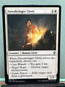MTG TCG: Dawnbringer Cleric 15/361, Battle For Baldur's Gate - Image 1