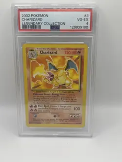 2002 POKEMON LEGENDARY COLLECTION #3 CHARIZARD PSA 4🔥 best offer available - Image 1