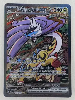 Pokemon TCG Prismatic Evolutions Sir Raging Bolt EX 166/131 NM/Mint Condition - Image 1