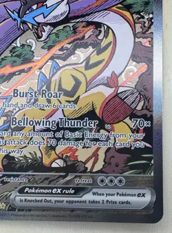 Pokemon TCG Prismatic Evolutions Sir Raging Bolt EX 166/131 NM/Mint Condition - Image 5