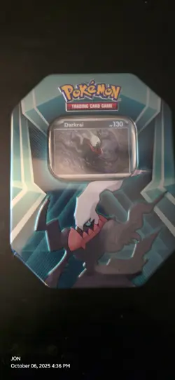 Pokemon TCG Darkrai Triple Whammy Collector's Tin Sealed - Image 1