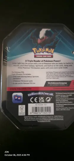 Pokemon TCG Darkrai Triple Whammy Collector's Tin Sealed - Image 4