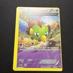 Natu 28/108 | XY Roaring Skies Pokemon TCG English NM error dot print miscut - Image 1