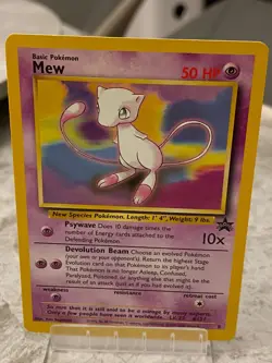 Pokemon TCG Black Star Promo WoTC Mew LP - Image 1