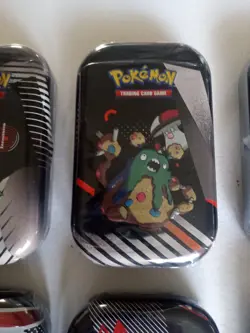 Pokemon Unova Black Bolt 8 Mini Tins Unopened Factory Sealed W/Box - Image 5