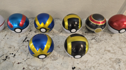 Pokemon TCG Pokeballs Tin Empty 8 Lot Nintendo Poke Balls 4.5" Diameter - Image 4