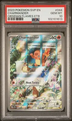 2023 POKEMON SVP EN-SV BLACK STAR PROMO #044 CHARMANDER OBSIDIAN FLAMES ETB - Image 1