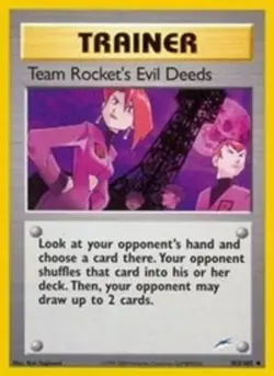 Team Rocket's Evil Deeds (#103/105) - Unlimited E - Neo Destiny MP Pokemon - Image 1