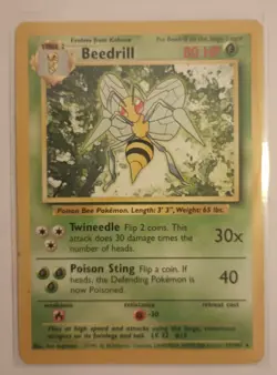 Beedrill / Rare / Pokemon TCG / Base Set / #15 - Image 1