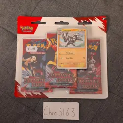 Pokemon TCG Destined Rivals - 3 booster packs & Zebstrika Promo - Image 1