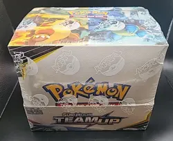 Pokemon Sealed Theme Deck Display Case Sun & Moon Team Up (8 Decks) Charizard - Image 1