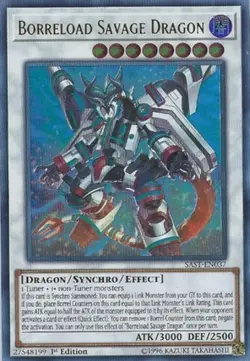 Yugioh! Borreload Savage Dragon - SAST-EN037 - Ultra Rare - 1st Edition Near Min - Image 1