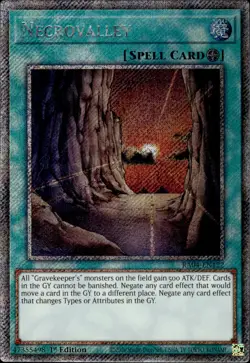 Necrovalley - Platinum Secret Rare 1st Edition RA04-EN122 - NM - YuGiOh - Image 1
