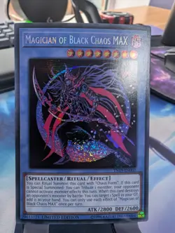 YuGiOh! Magician of Black Chaos Max TN19-EN002 Prismatic Secret Rare 1st Ed - Image 1