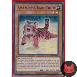 Yugioh Amazoness Baby Tiger LDS1-EN023 Red Ultra Rare 1st Edition NM - Image 1