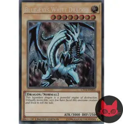 Yugioh Blue-Eyes White Dragon CT14-EN002 Secret Rare Limited Edition NM - Image 1